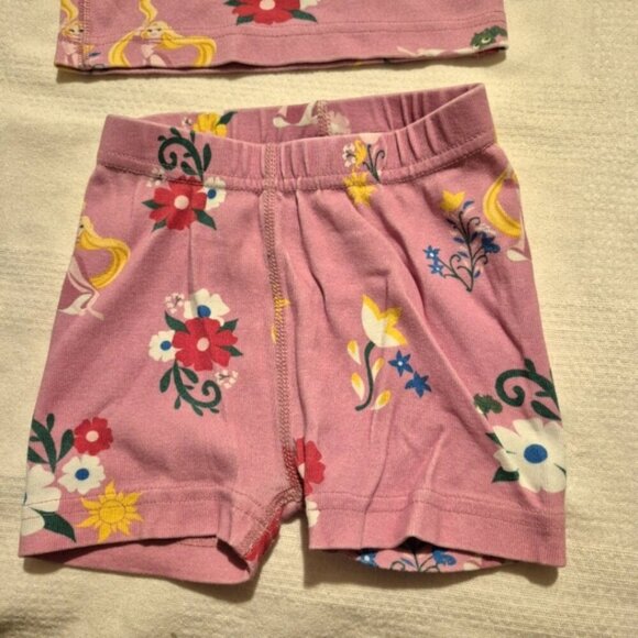 Hanna Andersson girls size 80/85 or 2  Disney pink shortie pajamas, VGUC - Picture 3 of 7